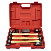 Set ciocane și nicovală de îndreptat caroserie auto, 7 piese