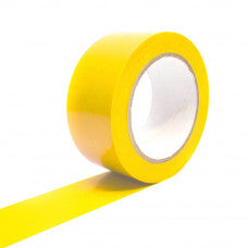 Bandă adezivă pentru marcare, 5cm x 25m, galben