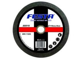 Disc abraziv pentru taierea metalului 115X1.2X22.2 mm FESTA